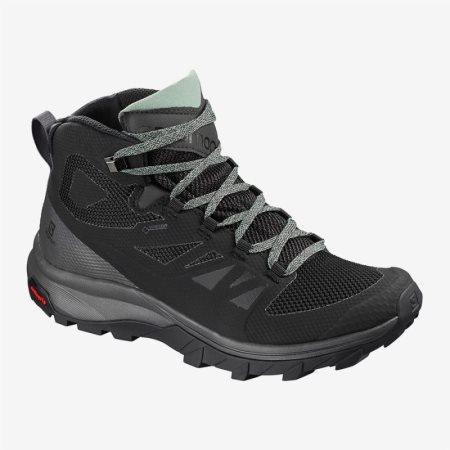 Salomon OUTline Mid GTX W Damske Turistické Topánky - Čierne (SK 4-CTE)